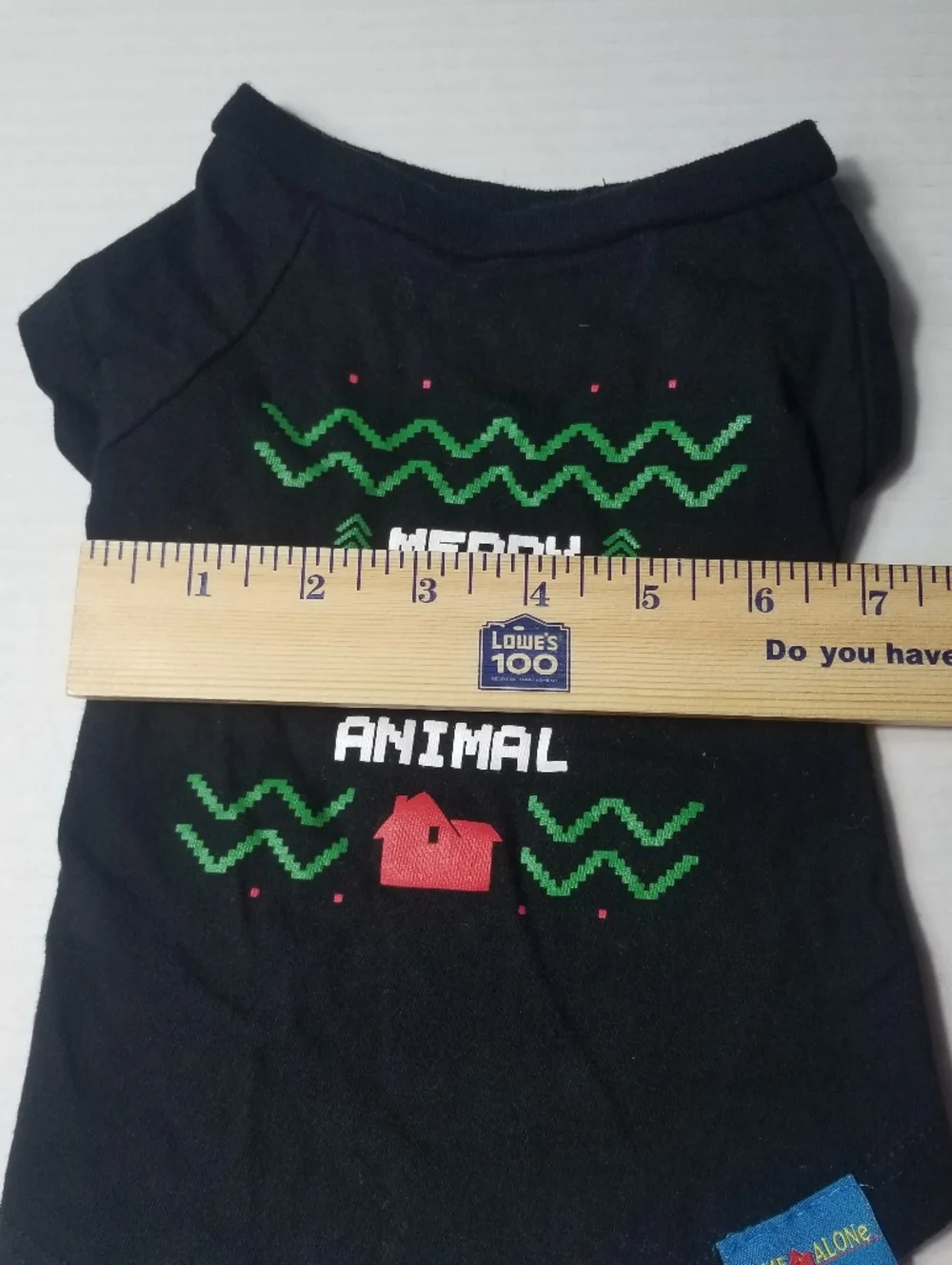 HOME ALONE DOG BLACK 'Merry Christmas Ya Filthy Animal' TEE SIZE MED (RUNS SMALL